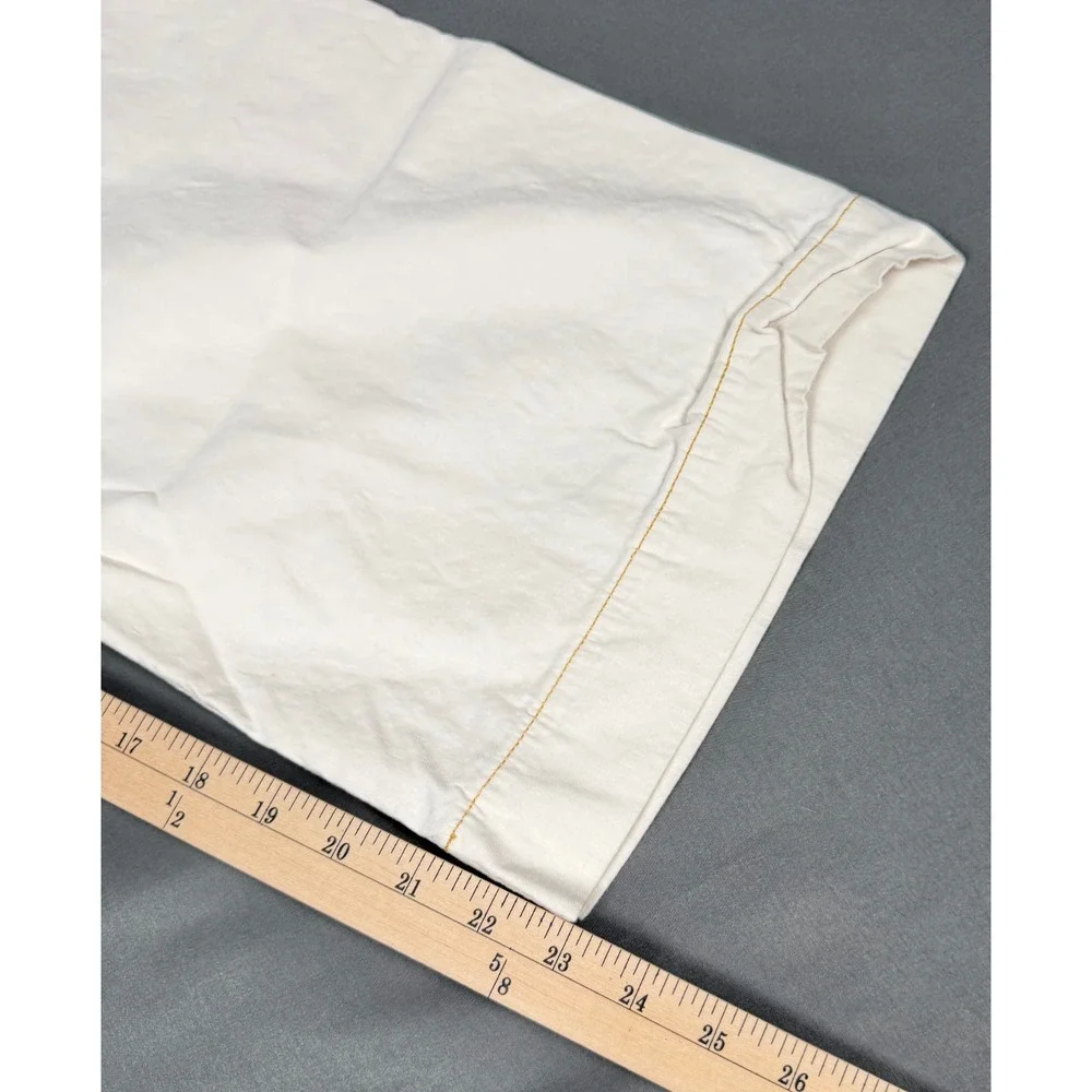 Maeve The Colette Pants Women's 31P Cream High Rise Wide Leg High Rise Crop